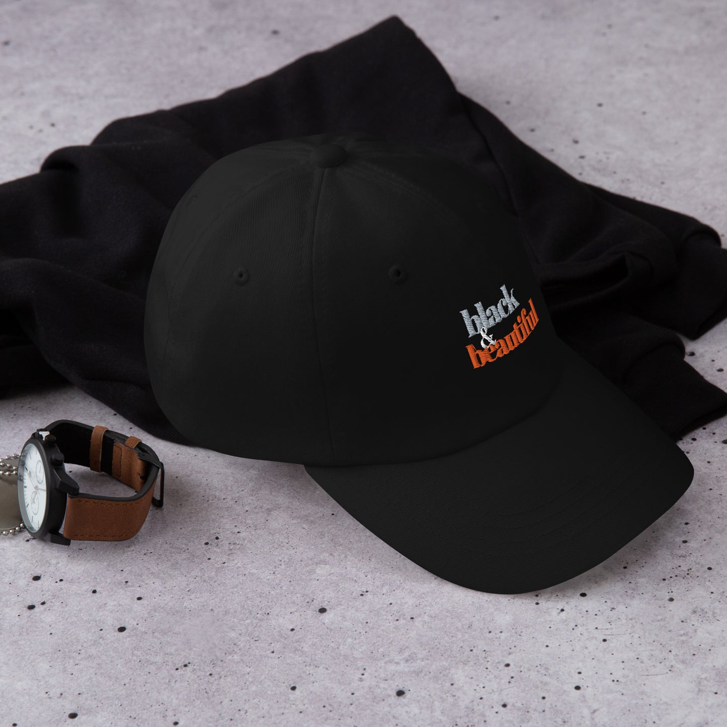 Balck & Beautiful Dad hat