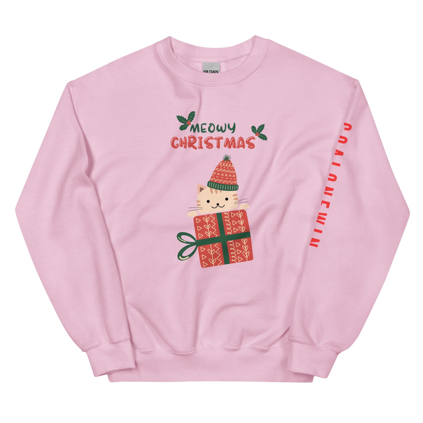 Meowy Christmas Cat Custom Sweater
