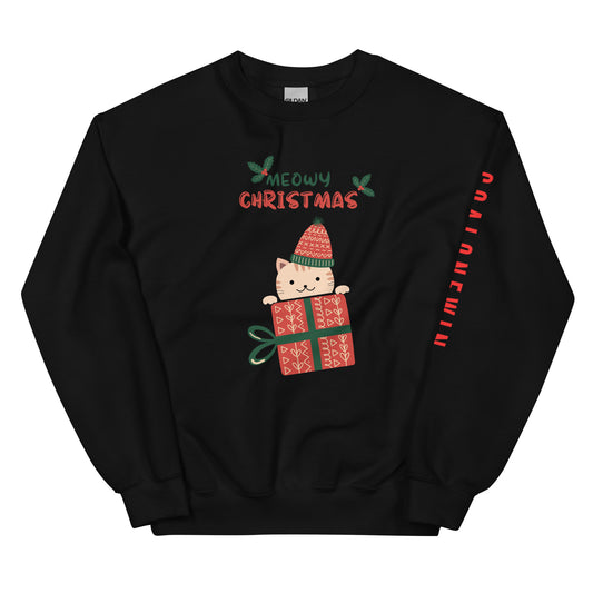Meowy Christmas Cat Custom Sweater